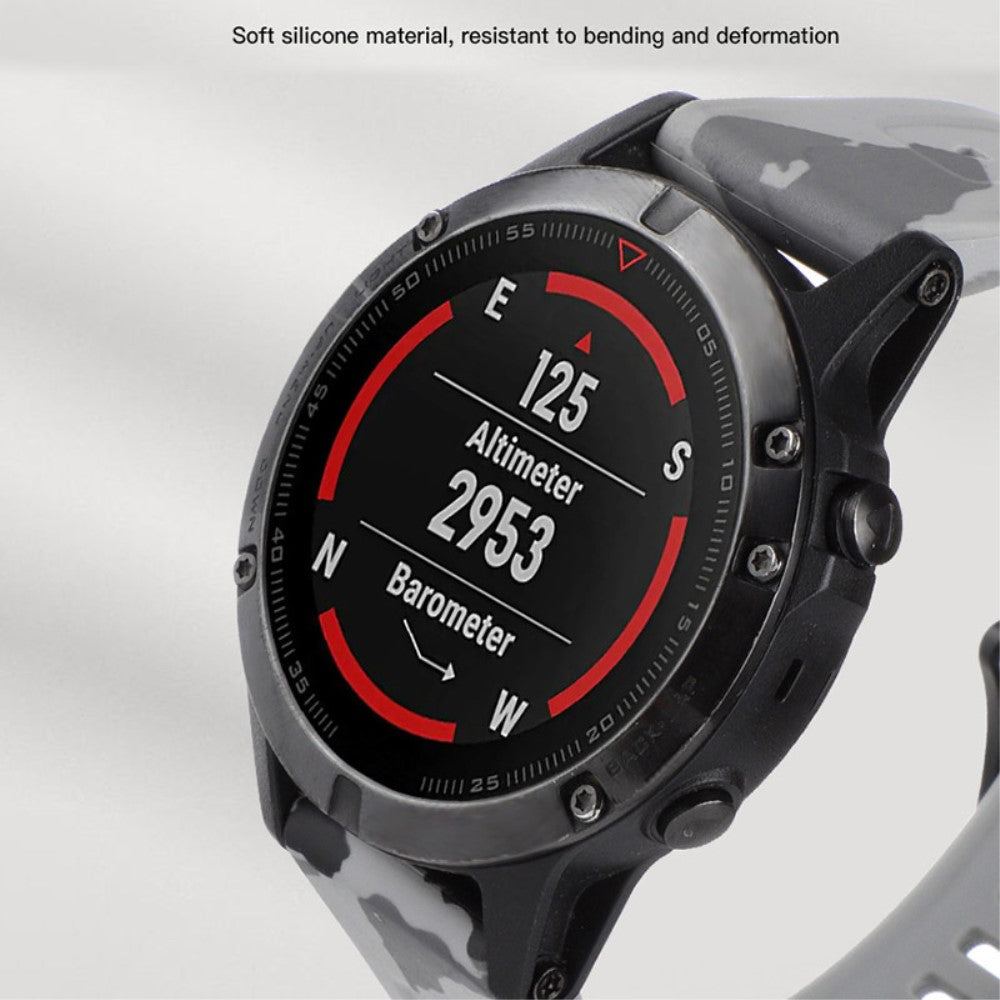 Holdbart Metal Og Silikone Universal Rem passer til Smartwatch - Rød#serie_5