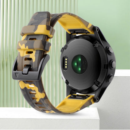 Holdbart Metal Og Silikone Universal Rem passer til Smartwatch - Gul#serie_6
