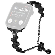 Tidsløst Metal Og Rhinsten Universal Rem passer til Apple Smartwatch - Sort#serie_1