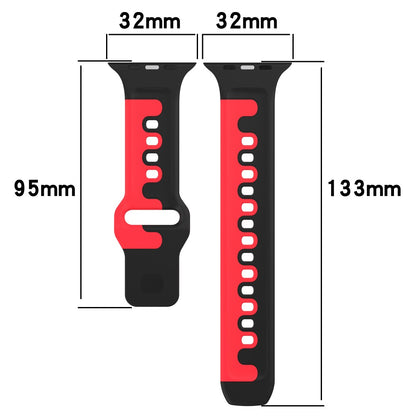 Smuk Silikone Universal Rem passer til Apple Smartwatch - Sort#serie_4