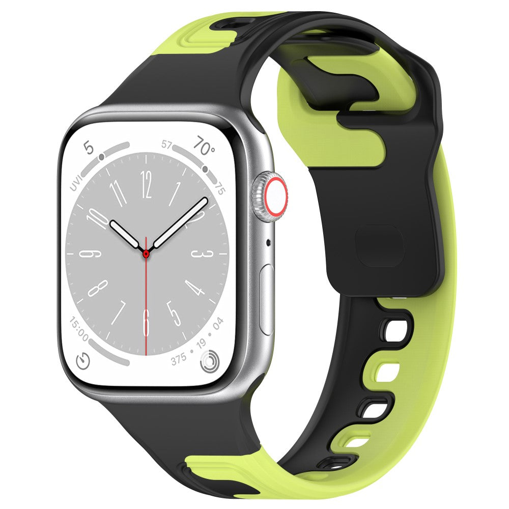 Vildt Holdbart Silikone Universal Rem passer til Apple Smartwatch - Grøn#serie_2