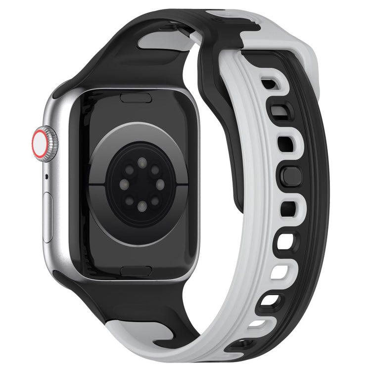 Vildt Holdbart Silikone Universal Rem passer til Apple Smartwatch - Sølv#serie_5