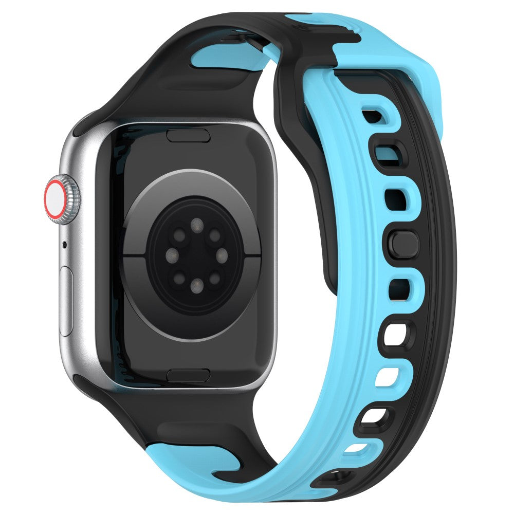 Vildt Holdbart Silikone Universal Rem passer til Apple Smartwatch - Blå#serie_6