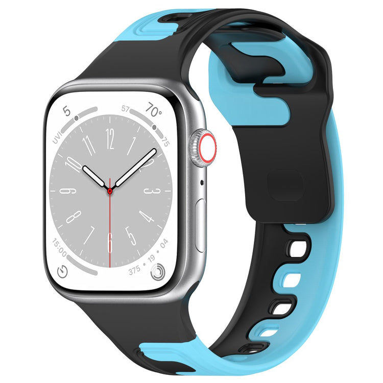 Vildt Holdbart Silikone Universal Rem passer til Apple Smartwatch - Blå#serie_6