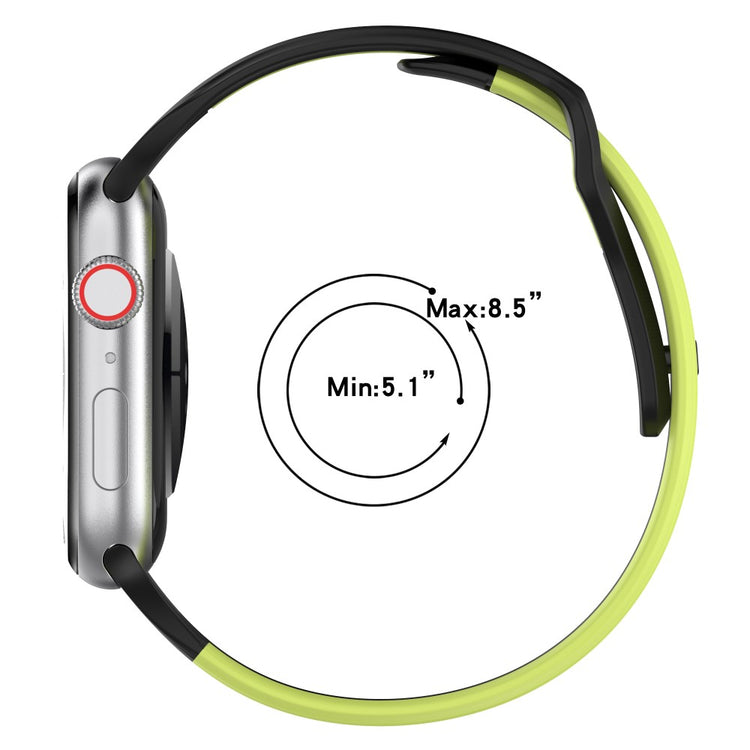 Vildt Holdbart Silikone Universal Rem passer til Apple Smartwatch - Rød#serie_7