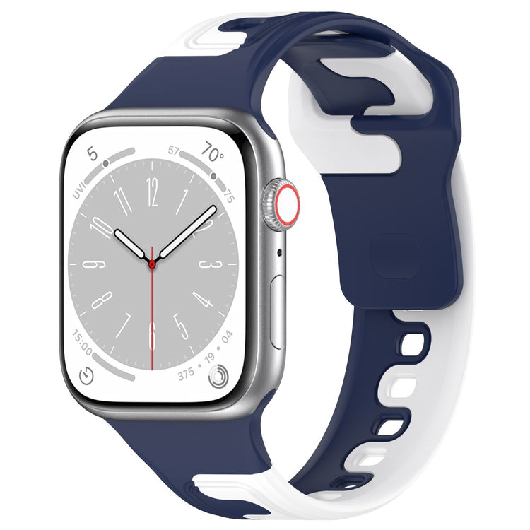 Vildt Holdbart Silikone Universal Rem passer til Apple Smartwatch - Blå#serie_9