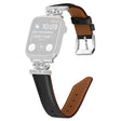 Mega Angenehm Apple Smartwatch Kunstleder Und Strass Universell Armband