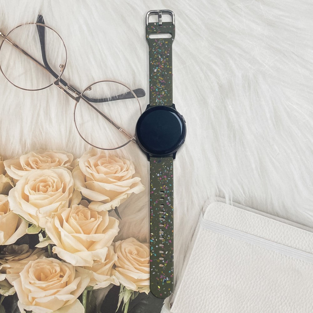 Meget Kønt Silikone Universal Rem passer til Smartwatch - Grøn#serie_3