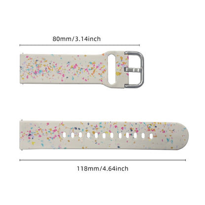 Samsung Galaxy Watch3 45mm / Huawei Watch GT Watch Band 22mm Silicone Pattern Sport Strap - Starlight#serie_6