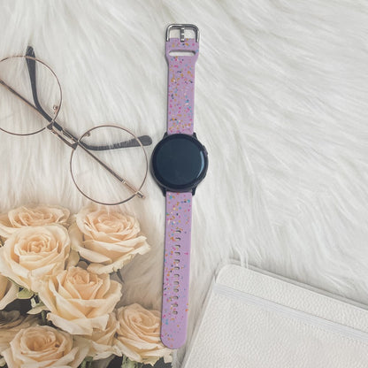 Meget Kønt Silikone Universal Rem passer til Smartwatch - Lilla#serie_7