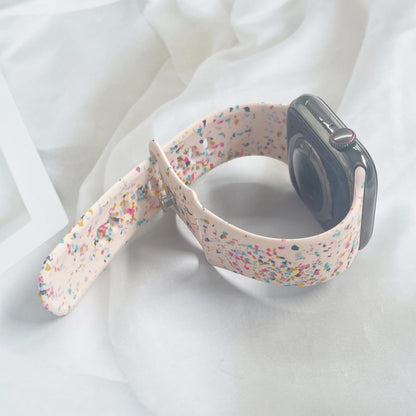 Fortrinligt Silikone Universal Rem passer til Apple Smartwatch - Pink#serie_2