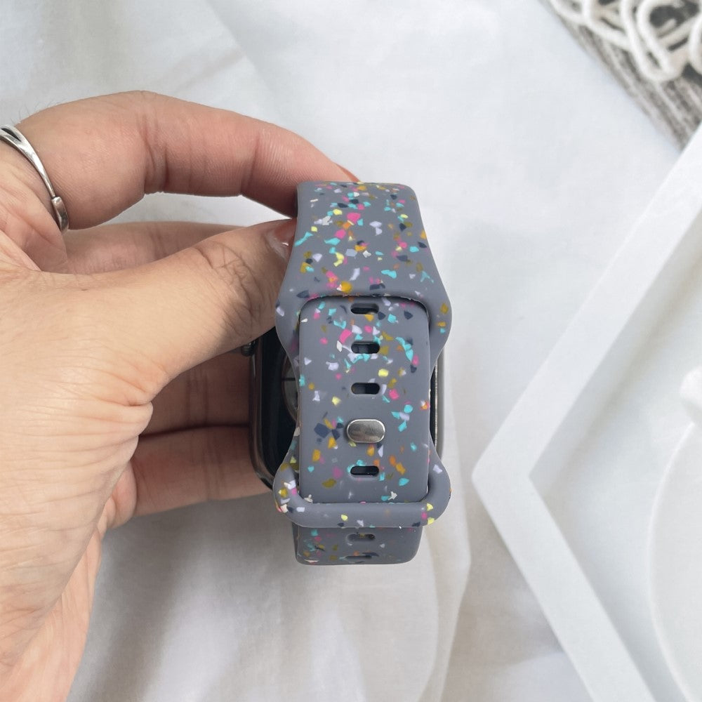 Sejt Silikone Universal Rem passer til Apple Smartwatch - Blå#serie_1