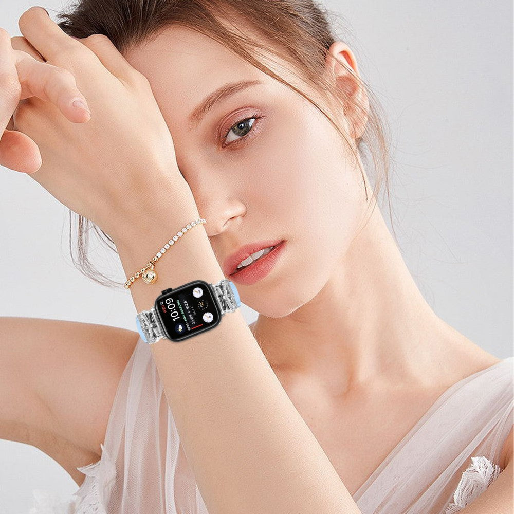 Apple Watch Universal 49mm/45mm/42mm Watchband with Silver Buckle - Blue#serie_4