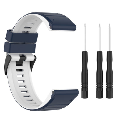 Solid Silikone Universal Rem passer til Garmin Smartwatch - Blå#serie_10