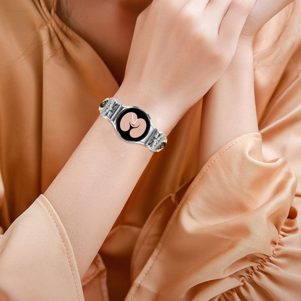 Cool Kunstlæder Universal Rem passer til Samsung Smartwatch - Brun#serie_4