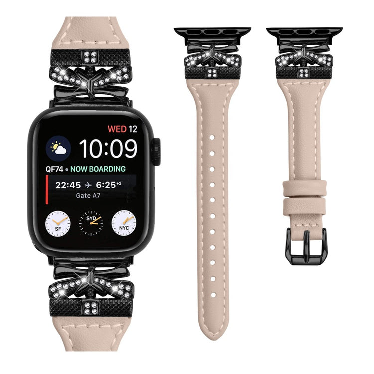 Super Fantastisk Kunstlæder Universal Rem passer til Apple Smartwatch - Brun#serie_6