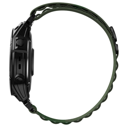 Garmin Fenix 7 / Forerunner 965 / 955 / 945 / 935 Watch Strap Nylon Loop Quick Release 22mm Wristband - Army Green#serie_4