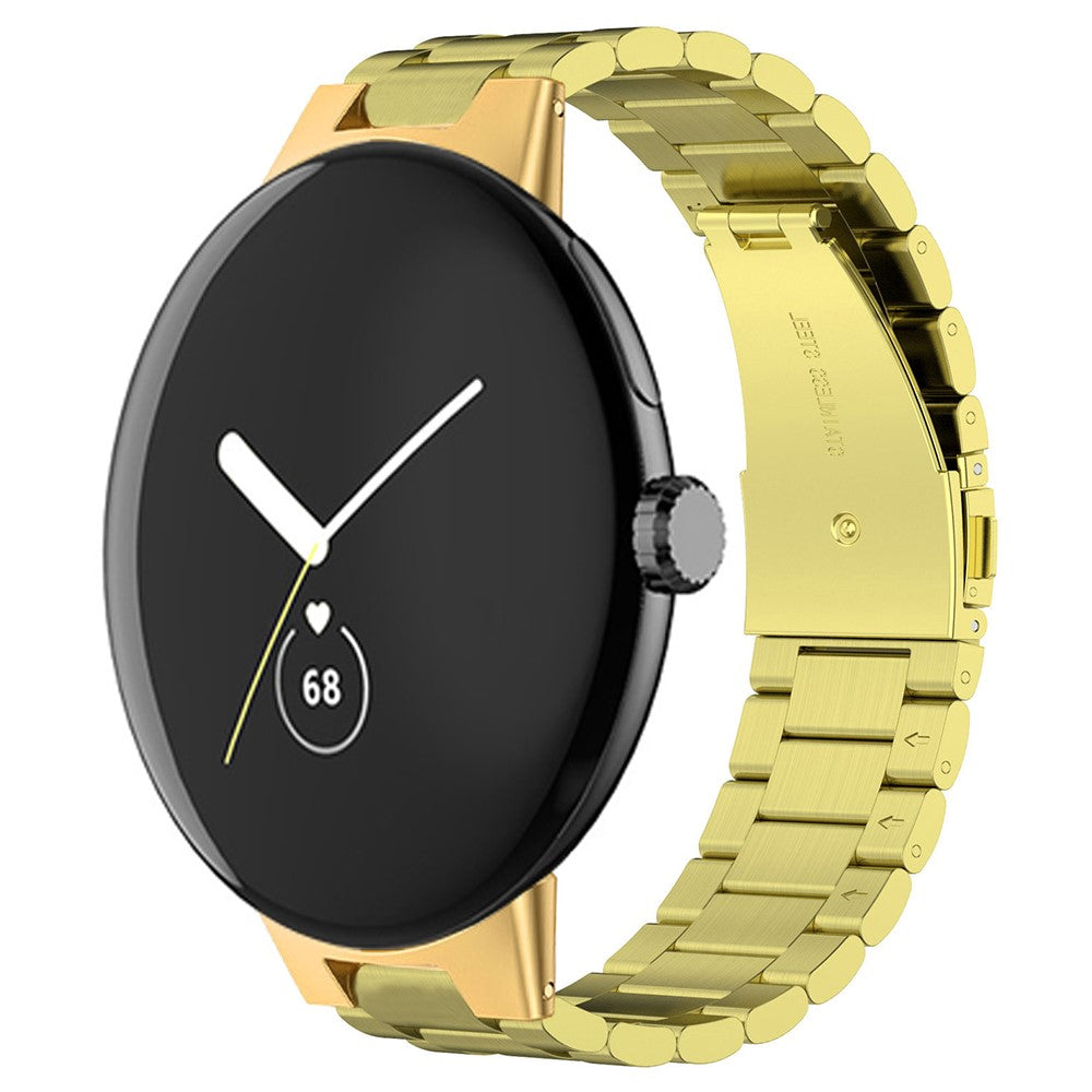 Metal Universal Rem passer til Google Pixel Watch / Google Pixel Watch 2 - Guld#serie_5