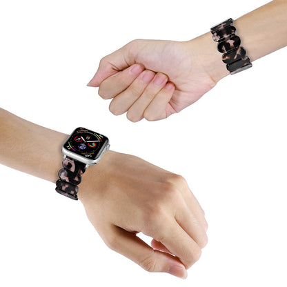 Watch Band Apple Watch Ultra 2 Ultra 49mm / 45mm / 44mm / 42mm Elastic Resin Strap - Black Grey#serie_7