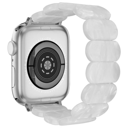 Vildt Hårdfør Silikone Universal Rem passer til Apple Smartwatch - Hvid#serie_22