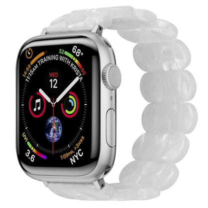 Rigtigt Cool Silikone Universal Rem passer til Apple Smartwatch - Hvid#serie_22
