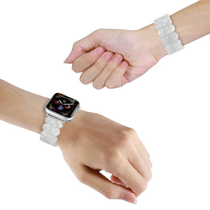 Watch Strap Apple Watch Series 41mm / 40mm / 38mm Elastic Band Bracelet - Pearl White#serie_22