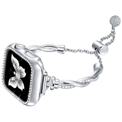 Mega Holdbart Metal Universal Rem passer til Apple Smartwatch - Sølv#serie_5