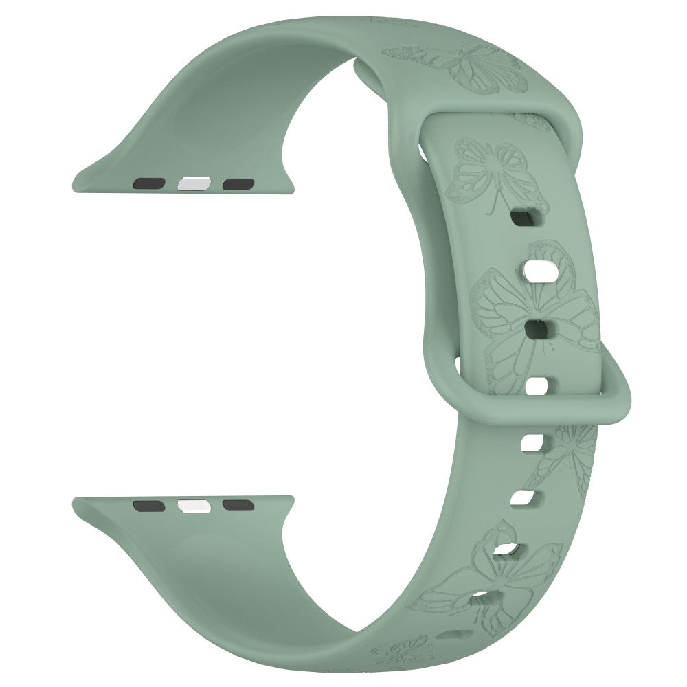 Vildt Godt Silikone Universal Rem passer til Apple Smartwatch - Grøn#serie_5