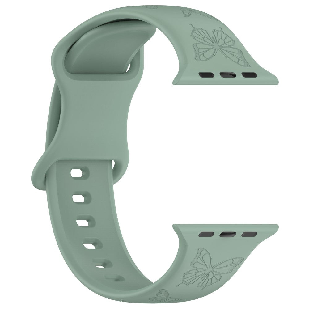 Vildt Godt Silikone Universal Rem passer til Apple Smartwatch - Grøn#serie_5