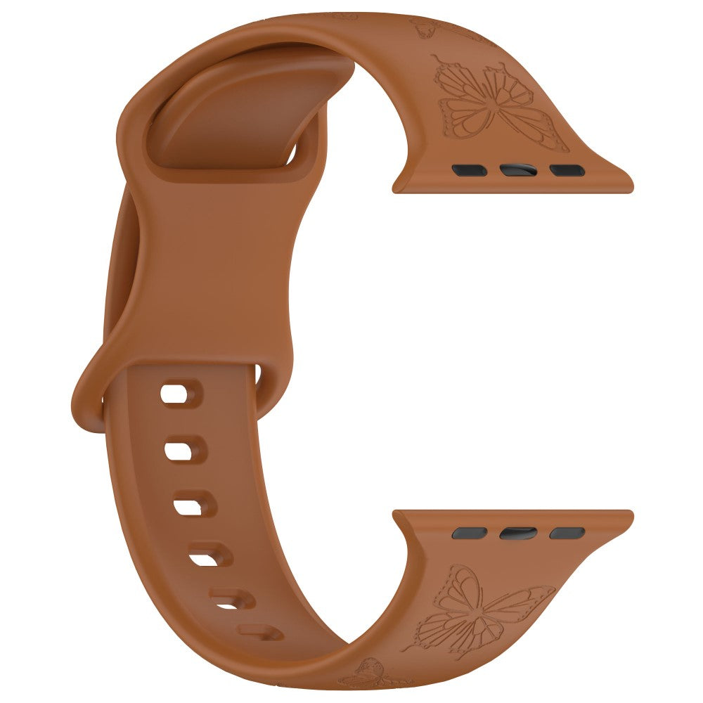 Vildt Godt Silikone Universal Rem passer til Apple Smartwatch - Brun#serie_8