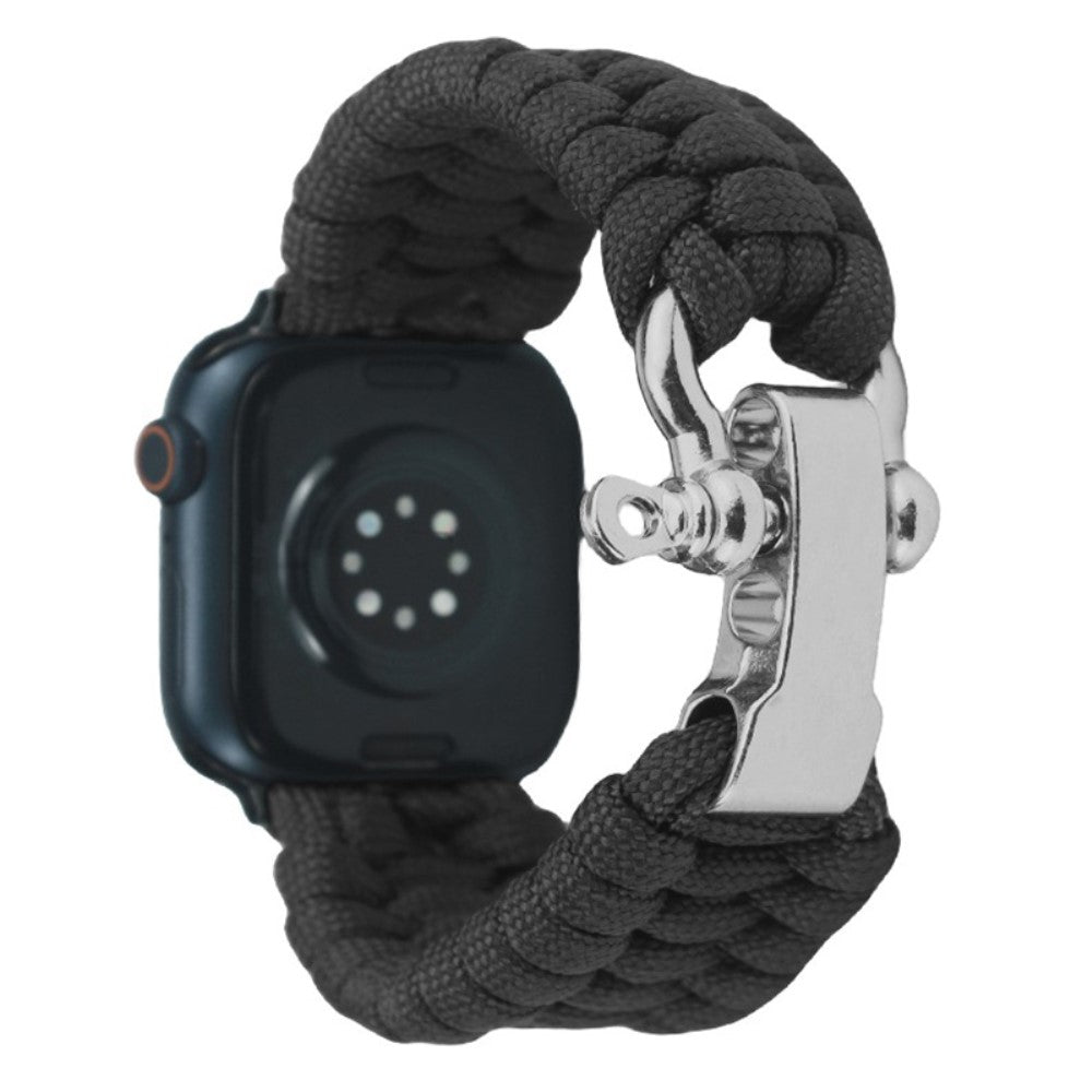 Meget Fint Nylon Universal Rem passer til Apple Smartwatch - Sort#serie_1