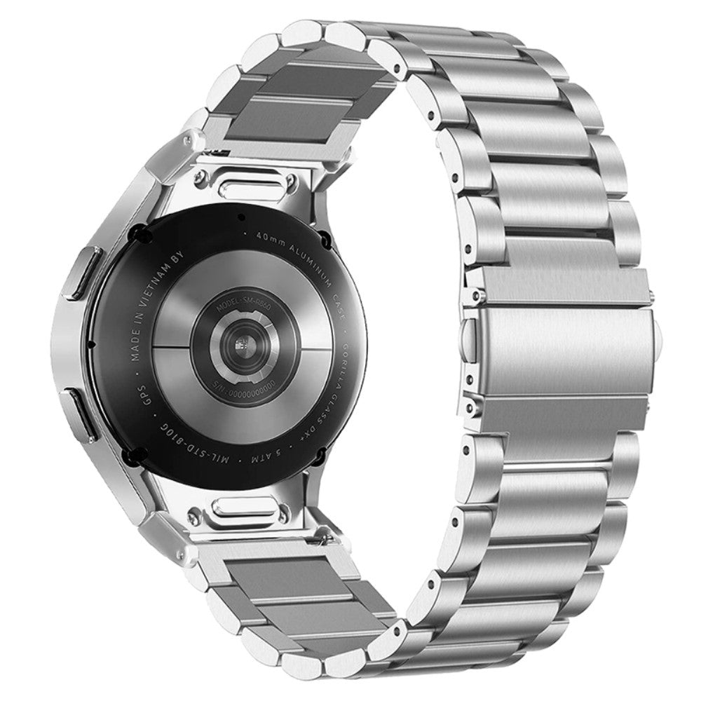 Solid Metal Universal Rem passer til Samsung Smartwatch - Sølv#serie_078