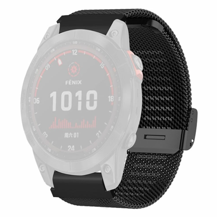 Vildt Fed Metal Universal Rem passer til Garmin Smartwatch - Sort#serie_1