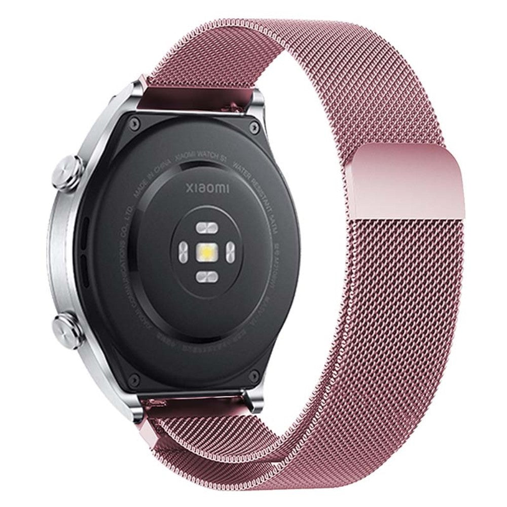 KALEBOL KLB-ML-001 Samsung Galaxy Watch6 / Garmin Venu Sq / Huawei Watch GT 4 41mm Metal Watch Strap 20mm Milanese Magnetic Watch Band - Rose Gold#serie_7