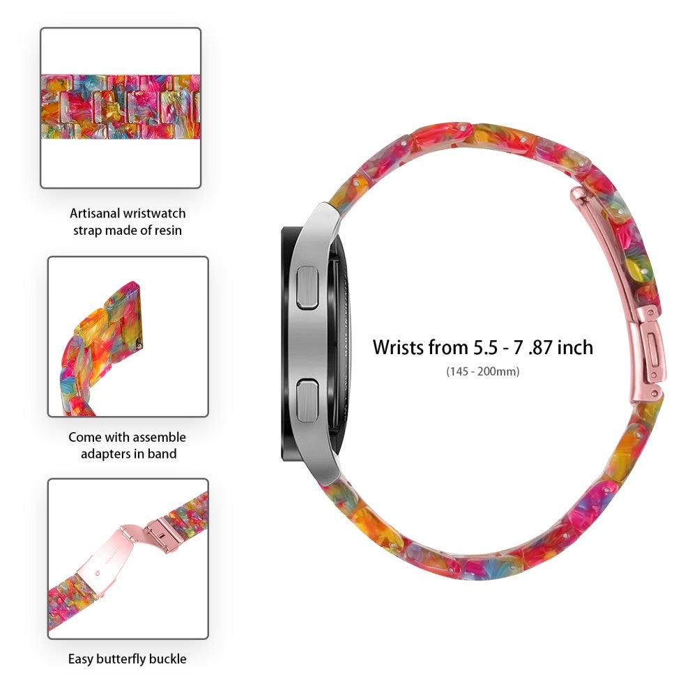 Garmin Vivoactive 4 Replacement Watch Strap 22mm Water Resistant Resin Watch Band - Rainbow Candy#serie_5