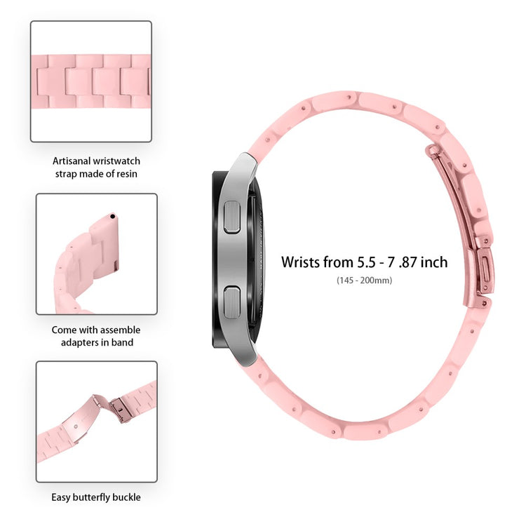 Garmin Vivoactive 4 Replacement Watch Strap 22mm Water Resistant Resin Watch Band - Pink#serie_10