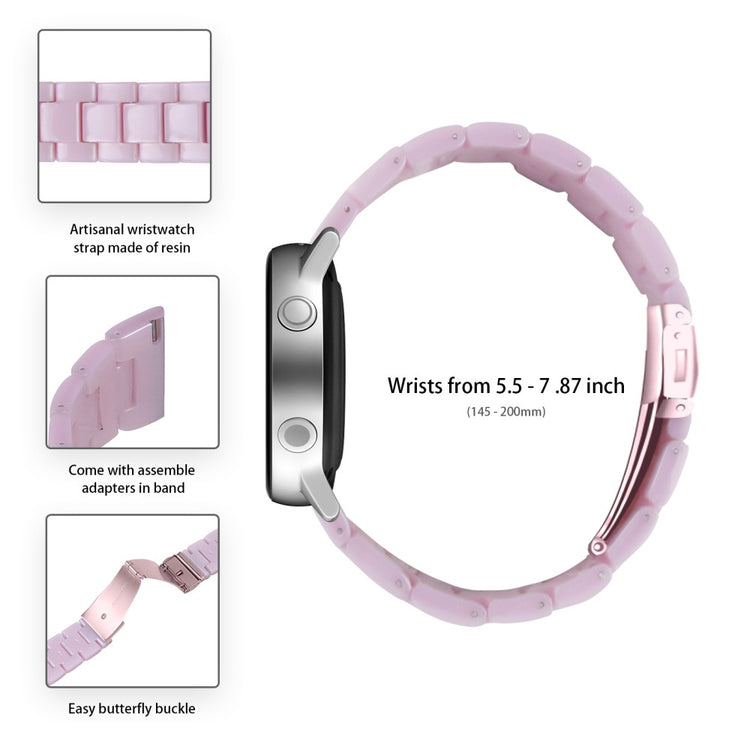 Garmin Vivoactive 4 Replacement Watch Strap 22mm Water Resistant Resin Watch Band - Light Purple#serie_25