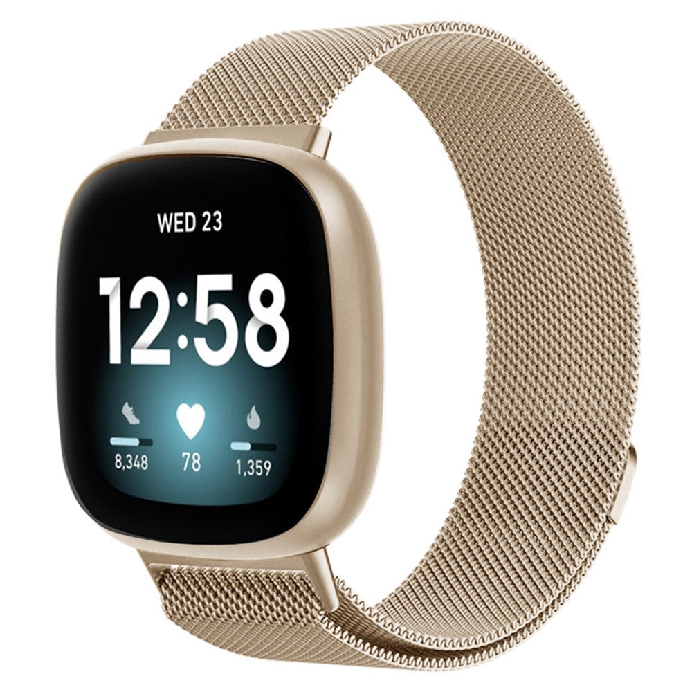 Supercool Metal Universal Rem passer til Fitbit Smartwatch - Guld#serie_4