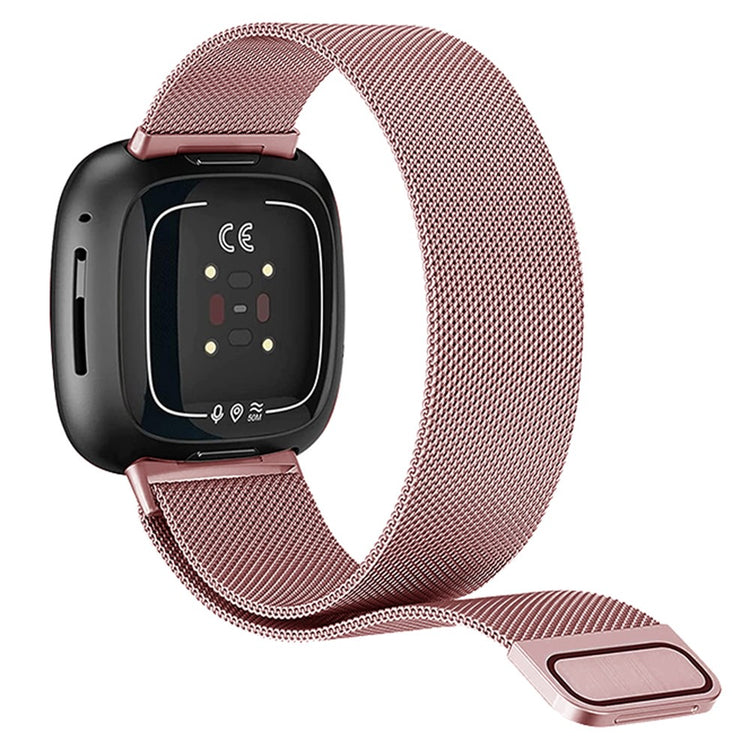 Supercool Metal Universal Rem passer til Fitbit Smartwatch - Pink#serie_5