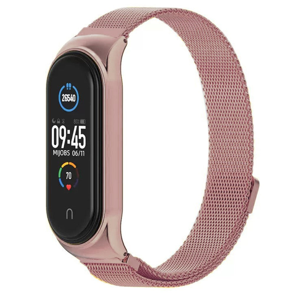 Vildt Kønt Metal Rem passer til Huawei Band 7 - Pink#serie_5