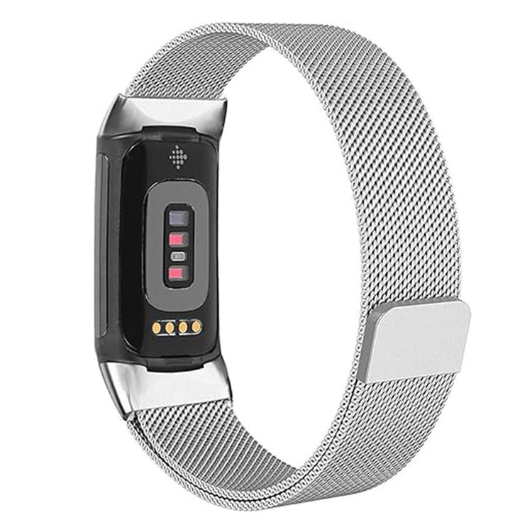 Super Nydelig Metal Rem passer til Fitbit Charge 2 - Sølv#serie_1