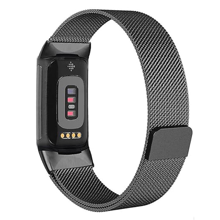 Godt Metal Universal Rem passer til Fitbit Charge 5 / Fitbit Charge 6 - Sort#serie_1