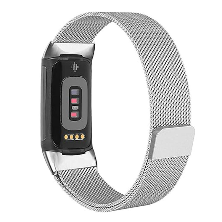 Fint Metal Universal Rem passer til Fitbit Charge 3 / Fitbit Charge 4 - Sølv#serie_6