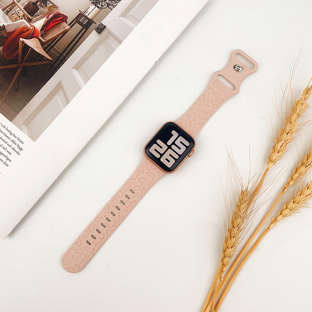 Helt Vildt Kønt Silikone Universal Rem passer til Apple Smartwatch - Pink#serie_4