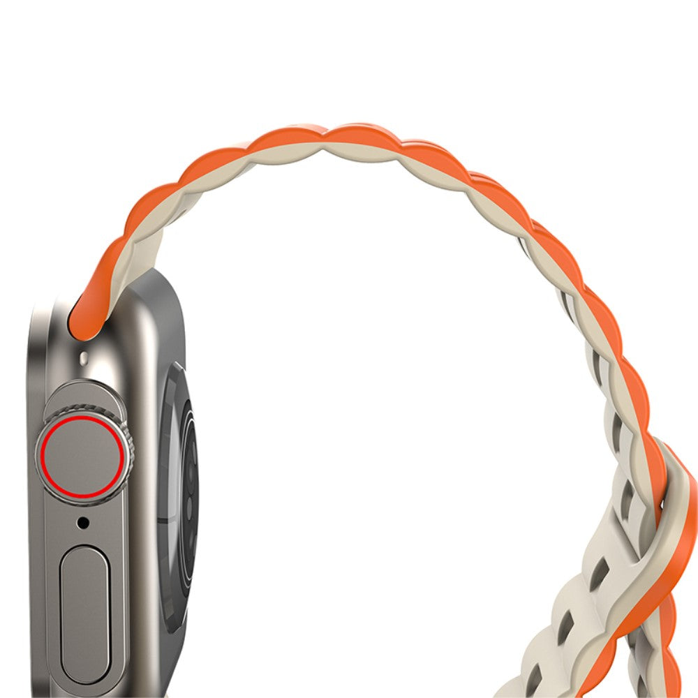 Meget Fint Silikone Universal Rem passer til Apple Smartwatch - Orange#serie_4