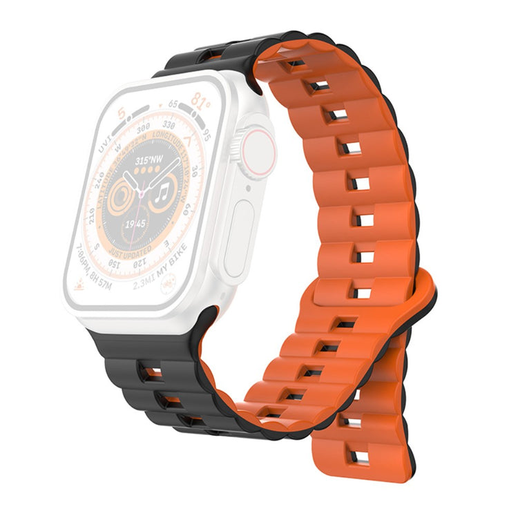 Meget Fint Silikone Universal Rem passer til Apple Smartwatch - Orange#serie_6