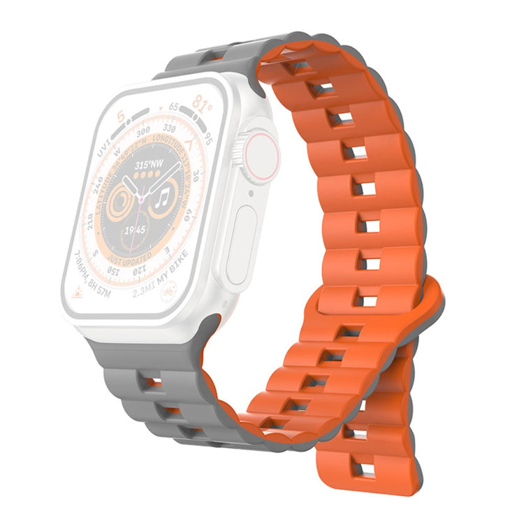 Meget Fint Silikone Universal Rem passer til Apple Smartwatch - Orange#serie_8