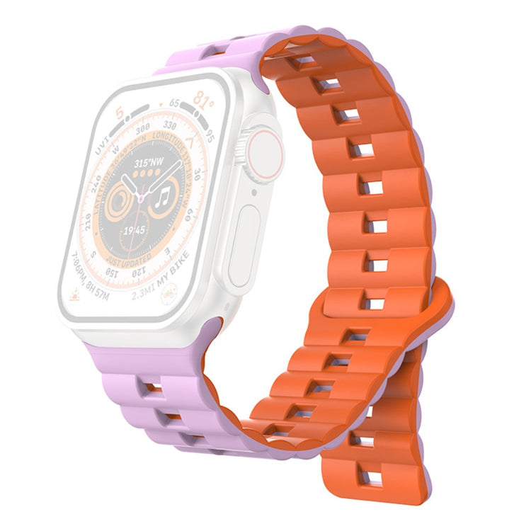 Meget Fint Silikone Universal Rem passer til Apple Smartwatch - Orange#serie_11