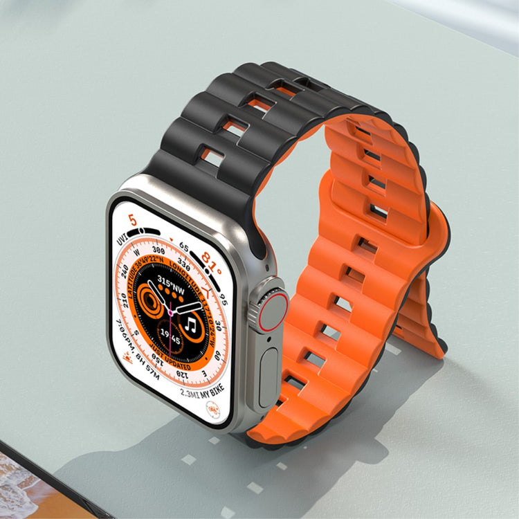 Meget Fint Silikone Universal Rem passer til Apple Smartwatch - Orange#serie_12