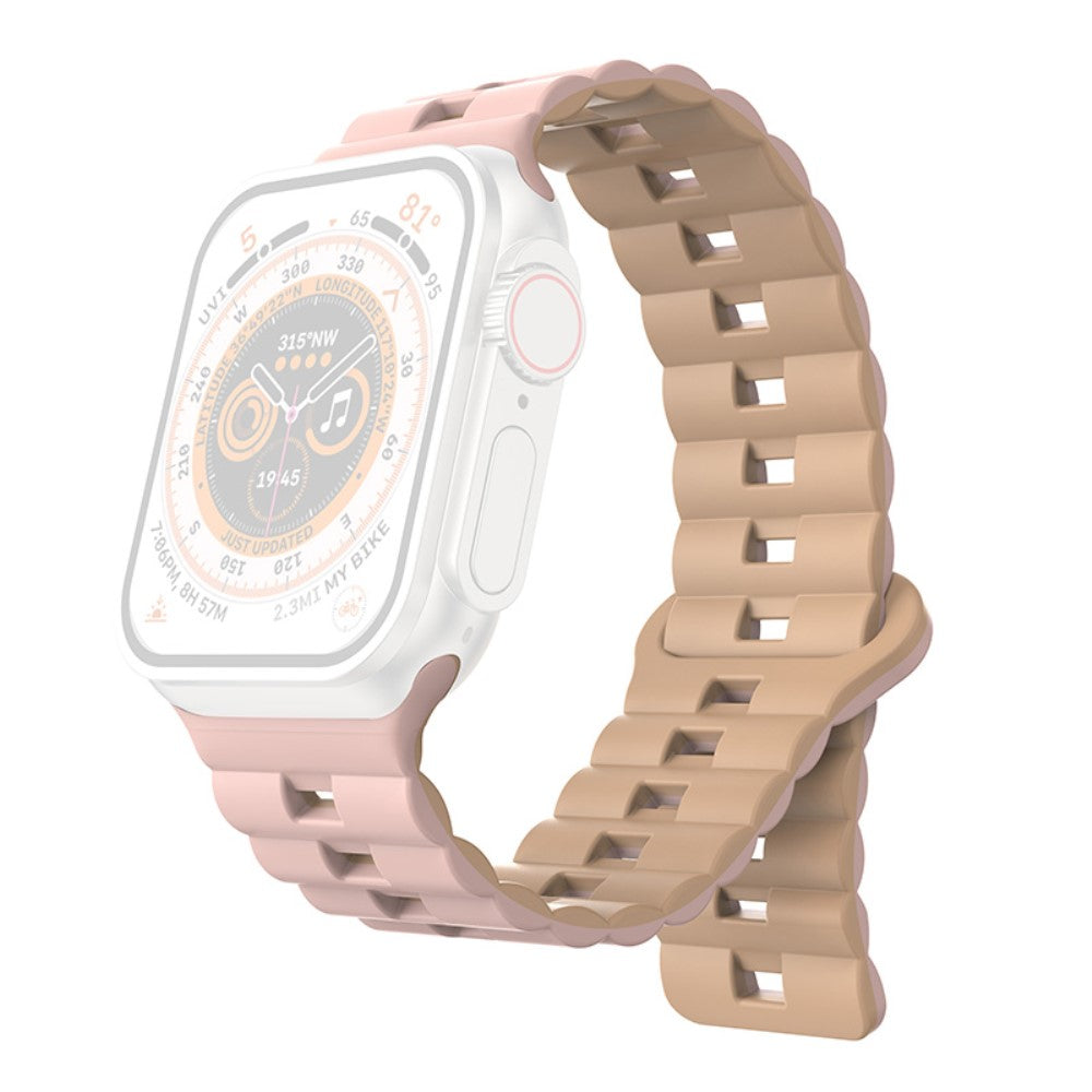 Meget Fint Silikone Universal Rem passer til Apple Smartwatch - Pink#serie_14